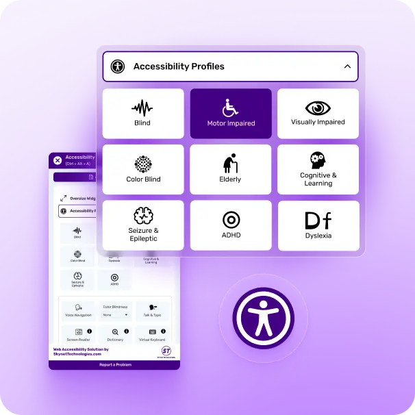 ADA compliance widget